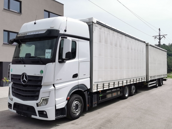 MERCEDES-BENZ ACTROS 2845 EURO 6 + přívěs WECON PC 114m3