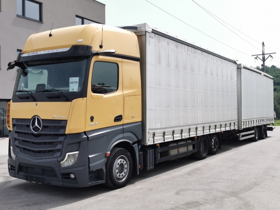 MERCEDES-BENZ ACTROS 2548 EURO 6 + přívěs WECON PC 114m3